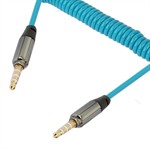 3.5mm Jack AUX Kabel 15cm - 150cm - Blå